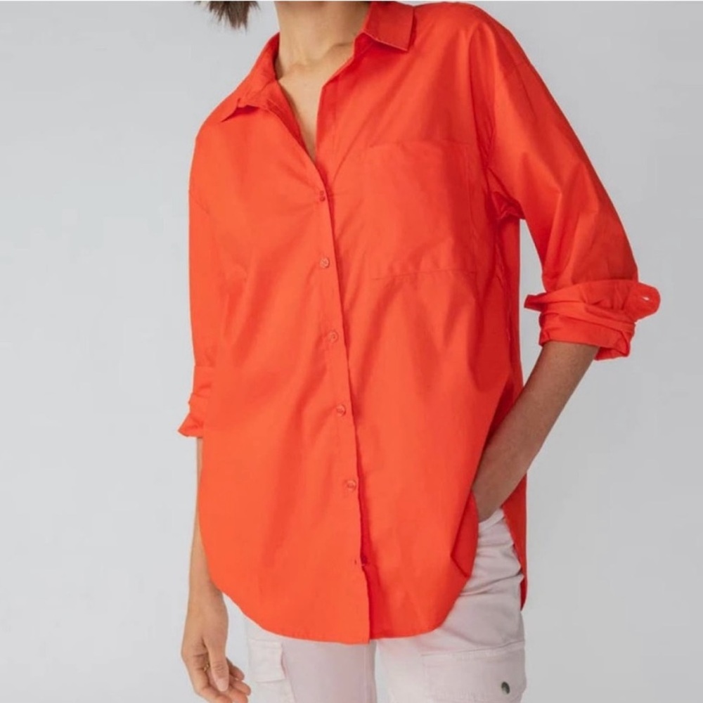 NWT Sanctuary Blouse back slit button down tunic